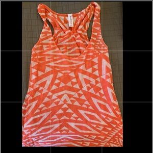 Sweet pea orange print tank